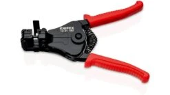 Abisolierzange L.180mm Schwarz Lack.Ku.-Überzug M.Öffnungsf.KNIPEX