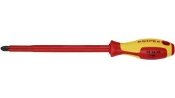 Knipex 98 24 04 VDE Kreuzschlitz-Schraubendreher PH 4 Klingenlänge: 200mm DIN EN 60900
