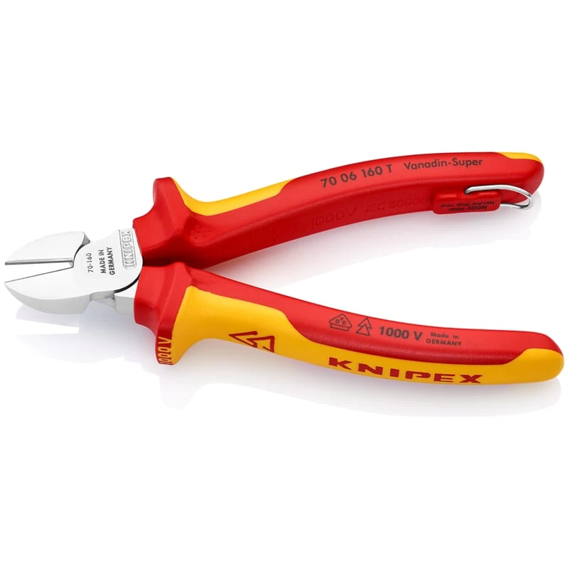 Knipex 70 06 160 T BK Seitenschneider Mit Befestigungsöse 3 Knipex 70 06 160 T BK Seitenschneider Mit Befestigungsöse