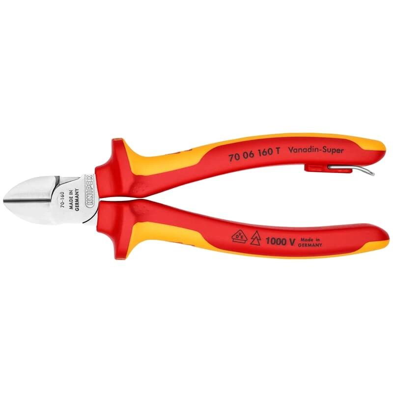 Knipex 70 06 160 T BK Seitenschneider Mit Befestigungsöse 4 Knipex 70 06 160 T BK Seitenschneider Mit Befestigungsöse – Bild 2