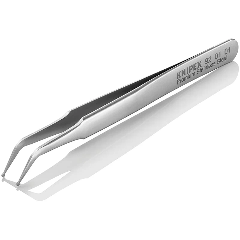 Knipex 92 01 01 SMD Präzisionspinzette Edelstahl 4 Knipex 92 01 01 SMD Präzisionspinzette Edelstahl – Bild 2