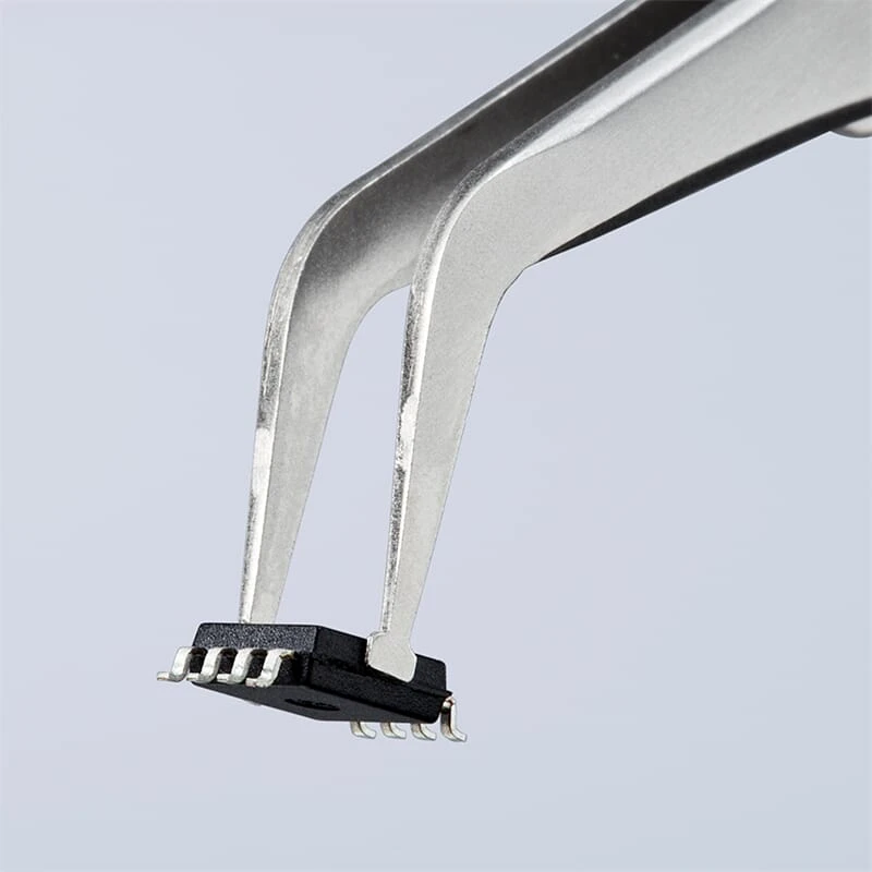 Knipex 92 01 01 SMD Präzisionspinzette Edelstahl 5 Knipex 92 01 01 SMD Präzisionspinzette Edelstahl – Bild 3