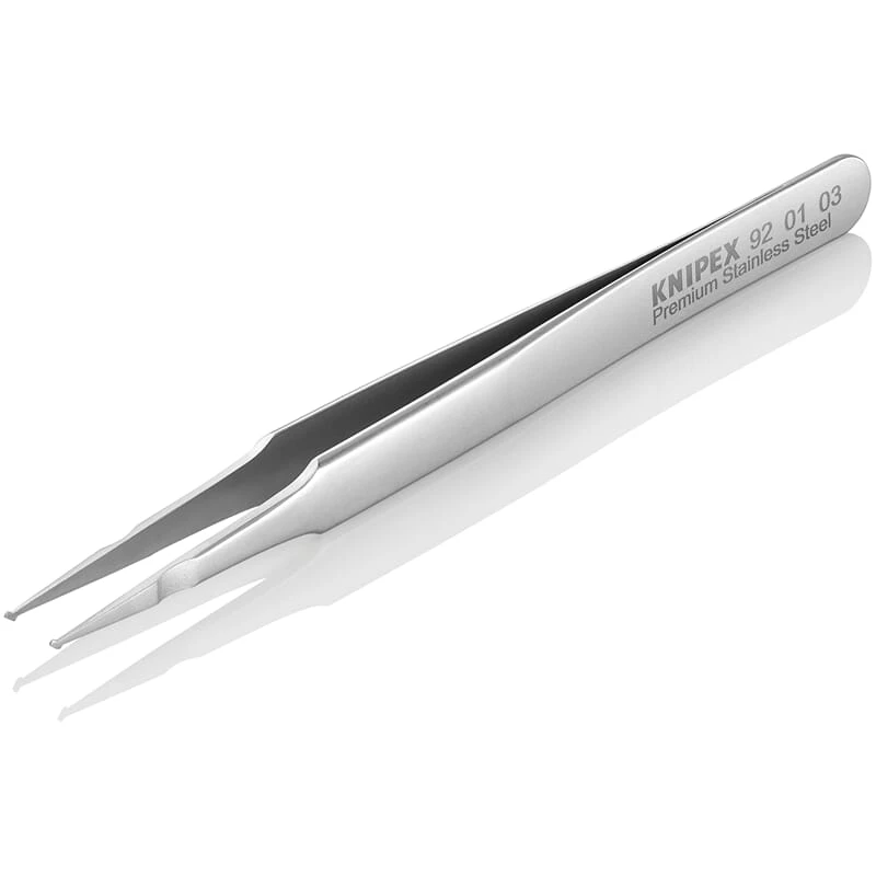 Knipex 92 01 03 SMD Präzisionspinzette Edelstahl 4 Knipex 92 01 03 SMD Präzisionspinzette Edelstahl – Bild 2