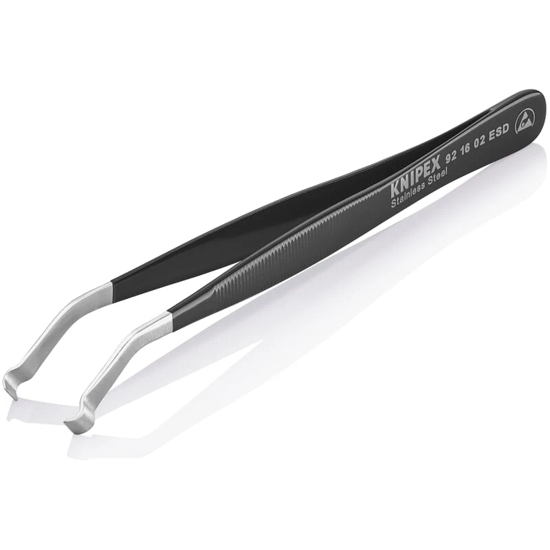 Knipex 92 16 02 ESD Positionierpinzette Edelstahl 4 Knipex 92 16 02 ESD Positionierpinzette Edelstahl – Bild 2