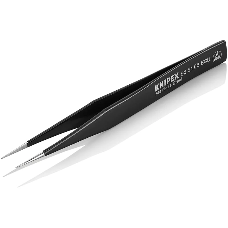 Knipex 92 21 02 ESD Universalpinzette Edelstahl 4 Knipex 92 21 02 ESD Universalpinzette Edelstahl – Bild 2