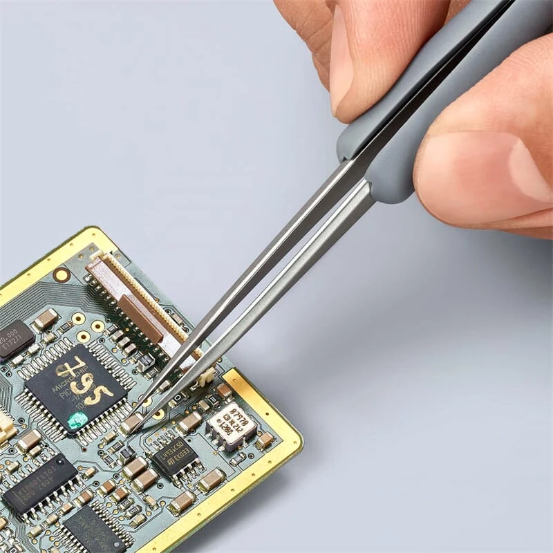 Knipex 92 21 12 ESD Gummi-Pinzette ESD Edelstahl 5 Knipex 92 21 12 ESD Gummi-Pinzette ESD Edelstahl – Bild 3