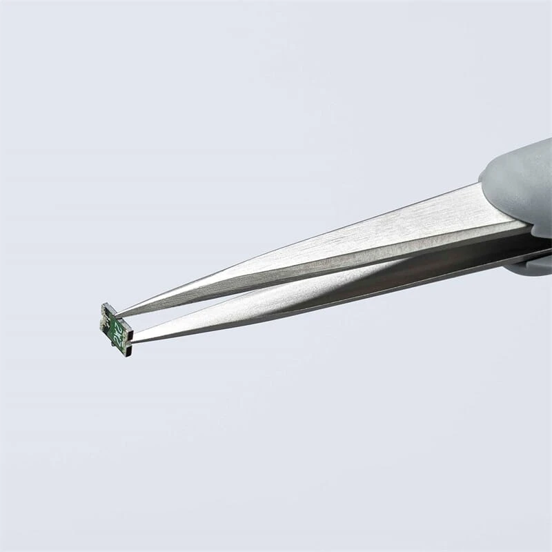 Knipex 92 21 14 ESD Gummi-Pinzette ESD Edelstahl 5 Knipex 92 21 14 ESD Gummi-Pinzette ESD Edelstahl – Bild 3