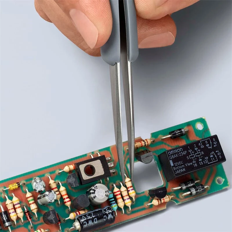 Knipex 92 21 14 ESD Gummi-Pinzette ESD Edelstahl 6 Knipex 92 21 14 ESD Gummi-Pinzette ESD Edelstahl – Bild 4