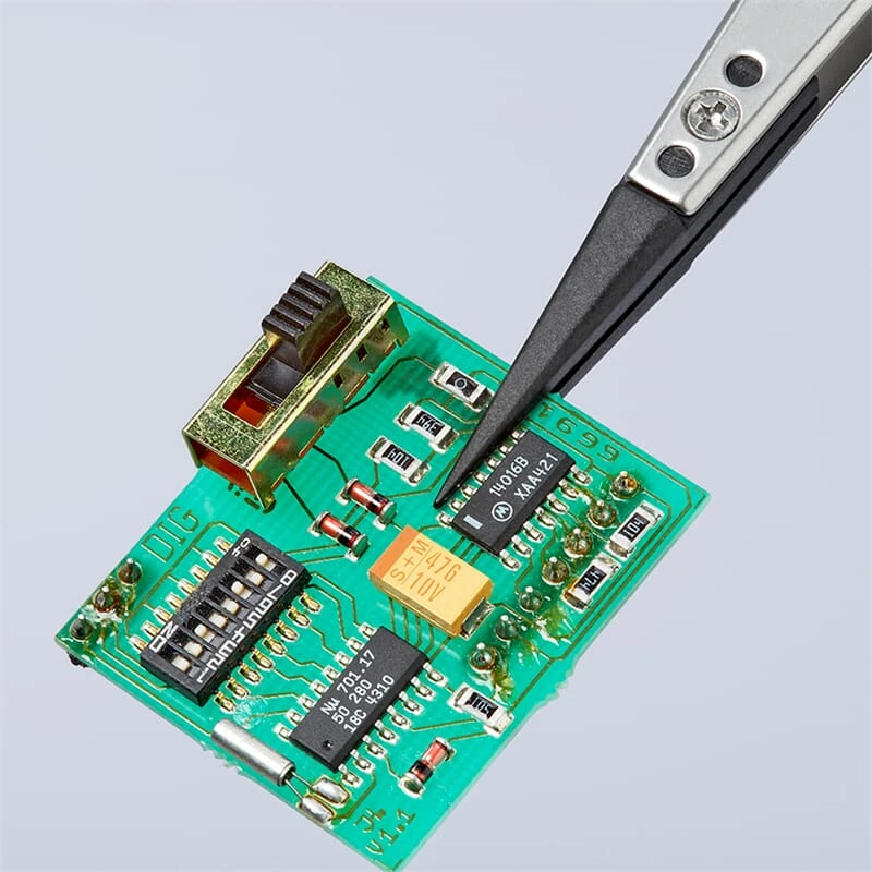 Knipex 92 81 05 KNIPEX Pinzette Mit Wechselspitzen ESD 5 Knipex 92 81 05 KNIPEX Pinzette Mit Wechselspitzen ESD – Bild 3