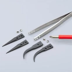 Knipex 92 81 05 KNIPEX Pinzette Mit Wechselspitzen ESD 11 Knipex 92 81 05 KNIPEX Pinzette Mit Wechselspitzen ESD -Knipex knipex 928105 00 F A 03