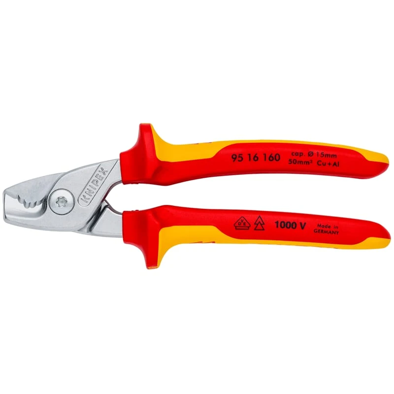Knipex 96 12 160 SB StepCut Kabelschneider VDE mit Mehrkomponenten-Griff 4 Knipex 96 12 160 SB StepCut Kabelschneider VDE mit Mehrkomponenten-Griff – Bild 2