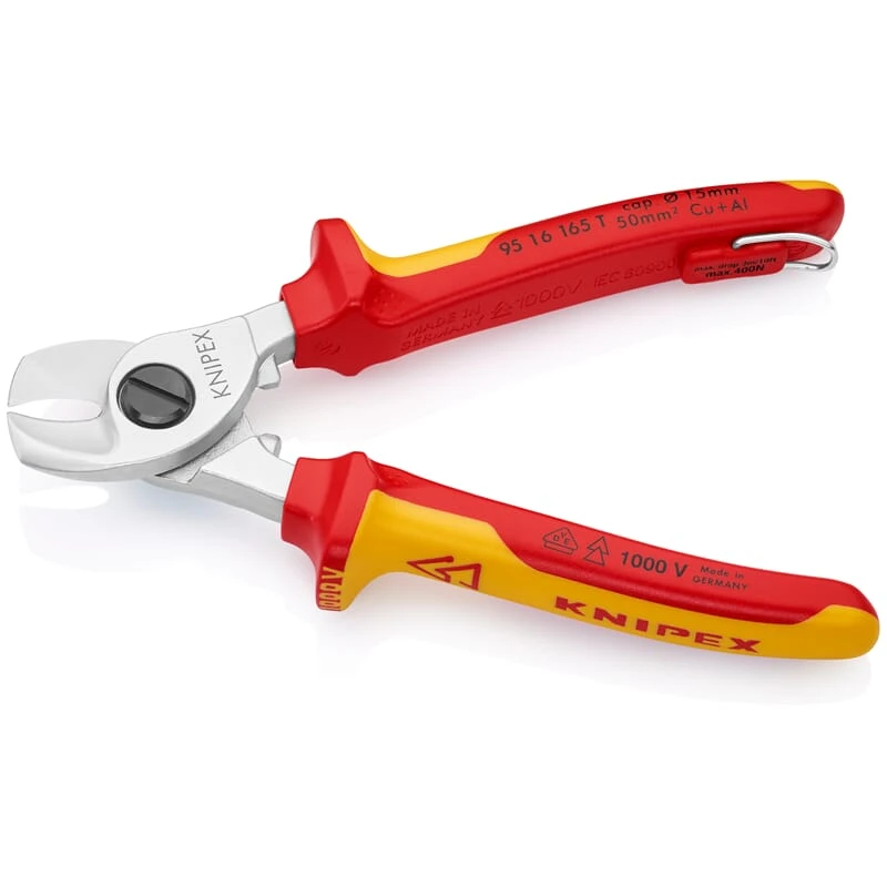Knipex 95 16 165 T Kabelschere Mit Befestigungsöse 3 Knipex 95 16 165 T Kabelschere Mit Befestigungsöse