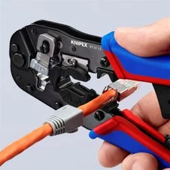 Knipex 97 51 13 Crimpzange Für RJ45-Westernstecker Mit Mehrkomponenten-Hüllen Brüniert 191 Mm -Knipex knipex 975113 00 F A 08