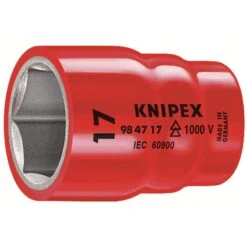 Knipex 98 47 1" Steckschlüsseleinsatz (Doppel-Sechskant) 1/2" 1000V