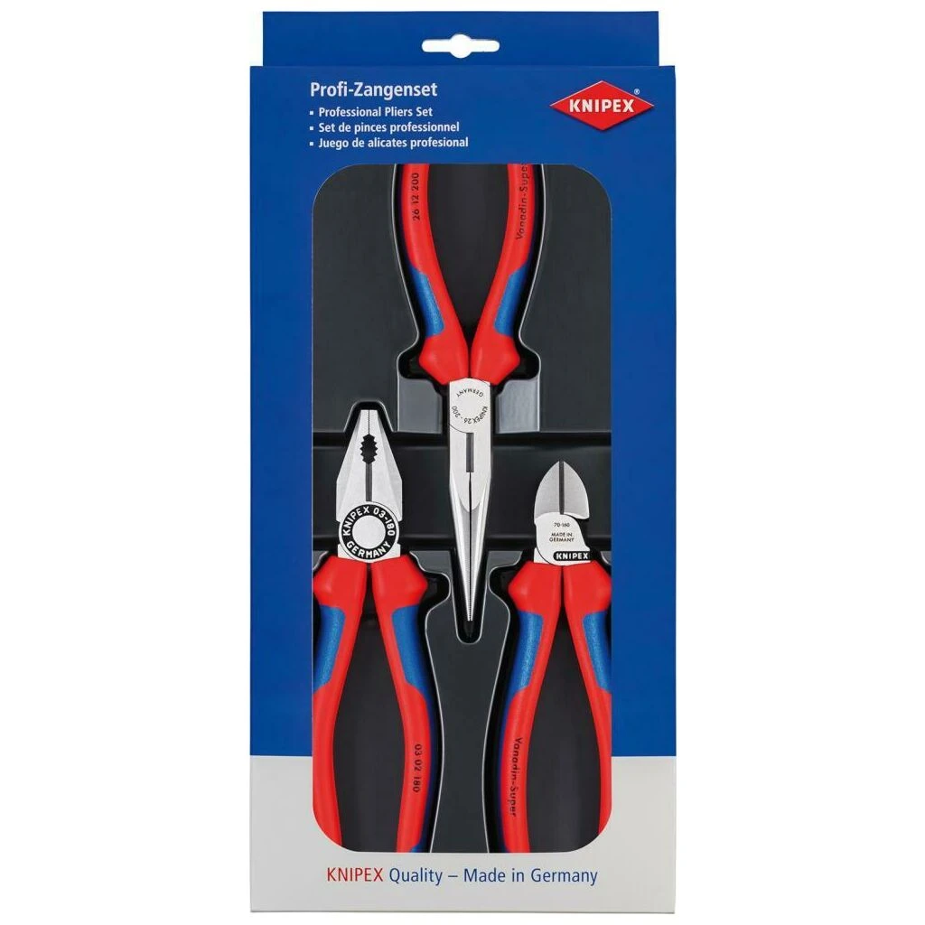 KNIPEX Zangen-Set Montage 3-teilig 3 KNIPEX Zangen-Set Montage 3-teilig