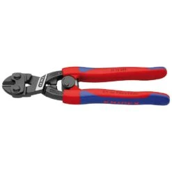 KNIPEX Bolzenabschneider Mini, Nr.7112, Mit Feder 200mm, 2-Komponenten-Griff