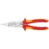 KNIPEX Elektro-Installationszange Verchromt 200 Mm VDE Ohne Öffnungsfeder