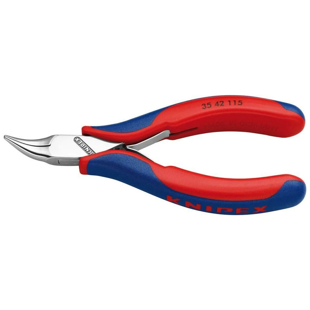 KNIPEX Elektronik-Greifzange 115mm Flach-runde Backen, Gebogen 3 KNIPEX Elektronik-Greifzange 115mm Flach-runde Backen, Gebogen